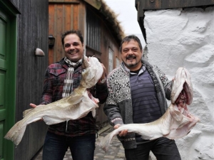 Adolfo y Patxi Giraldo en Islas Feroe.